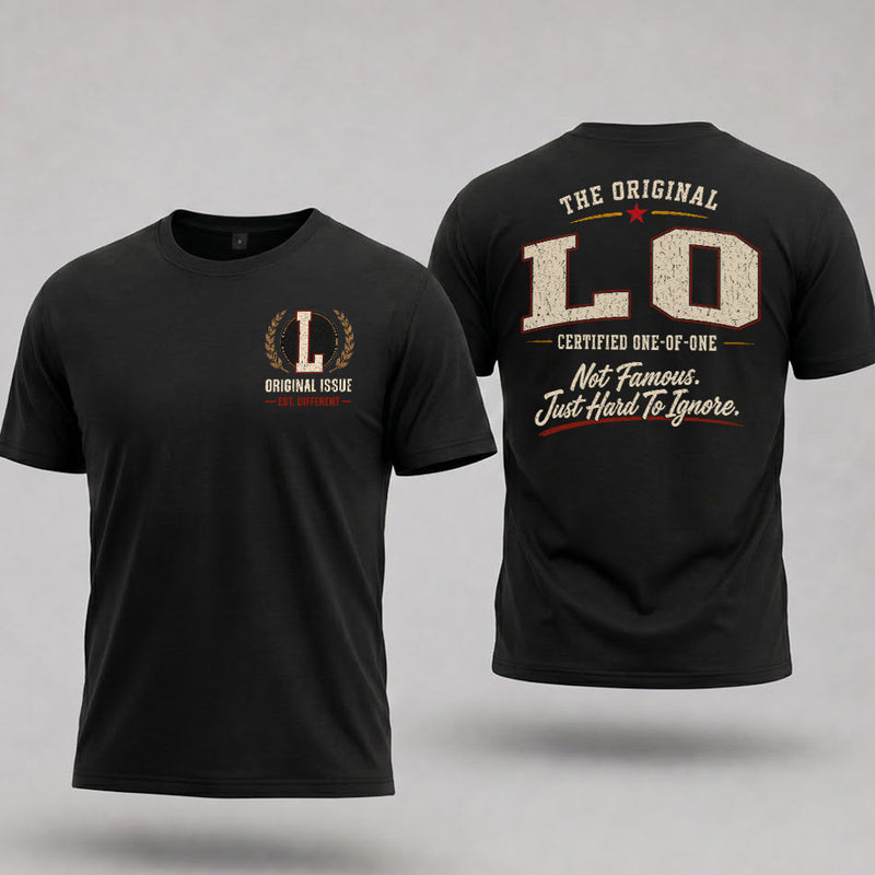 LO W68-F2-168 – Personalized Original Issue Apparel “The Original NAME Certified One-of-One"