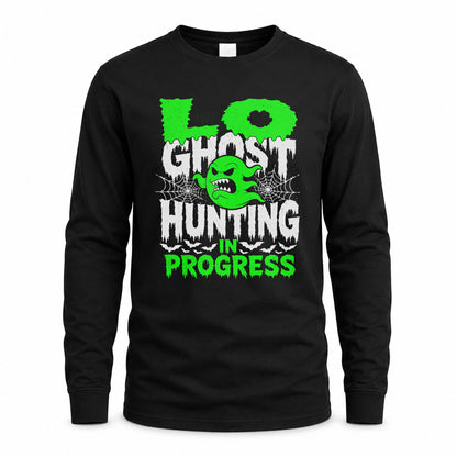 LO HW22-K06-109 - NAME Ghost Hunting In Progress Personalized Halloween Shirt
