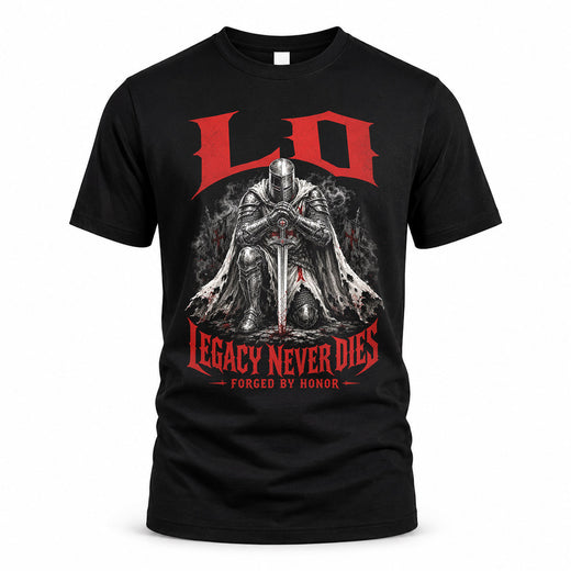 LO HS90-K04-109 - NAME Legacy Never Dies Forged By Honor Personalized Knight