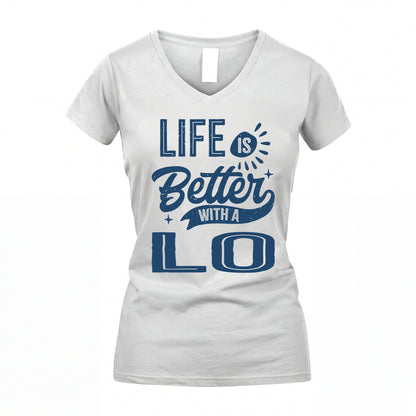 LO HH88-K2–Personalized Name Quote T-Shirt Life Is Better With Unisex Gift