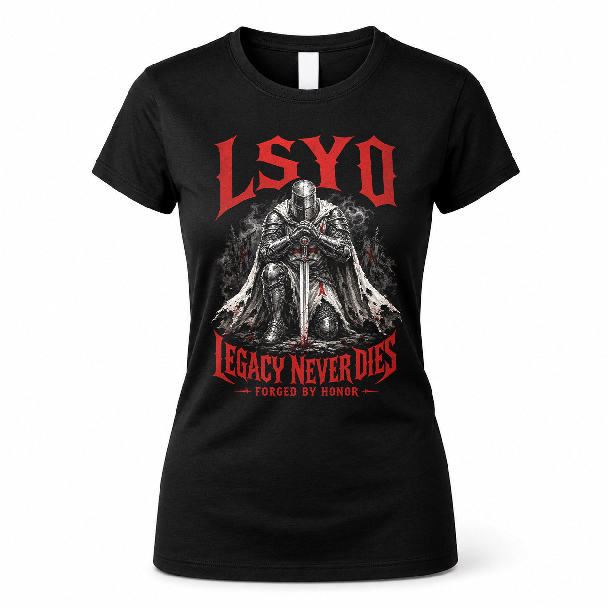 LSYD HS90-K04-109 - NAME Legacy Never Dies Forged By Honor Personalized Knight