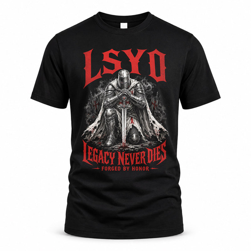 LSYD HS90-K04-109 - NAME Legacy Never Dies Forged By Honor Personalized Knight