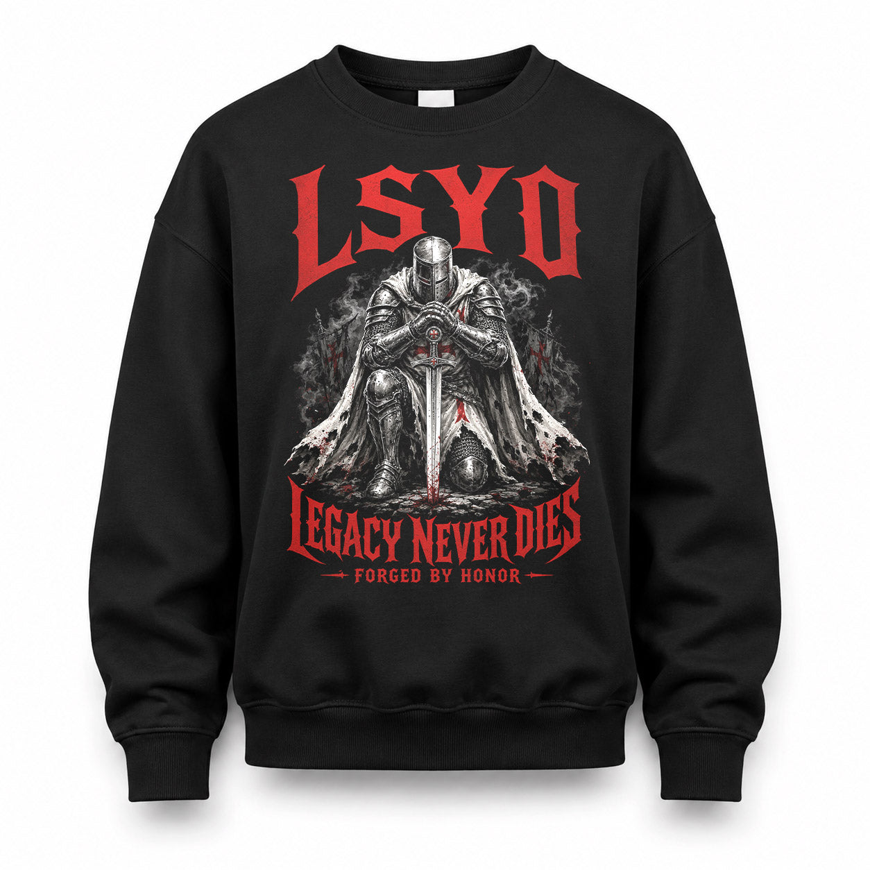 LSYD HS90-K04-109 - NAME Legacy Never Dies Forged By Honor Personalized Knight