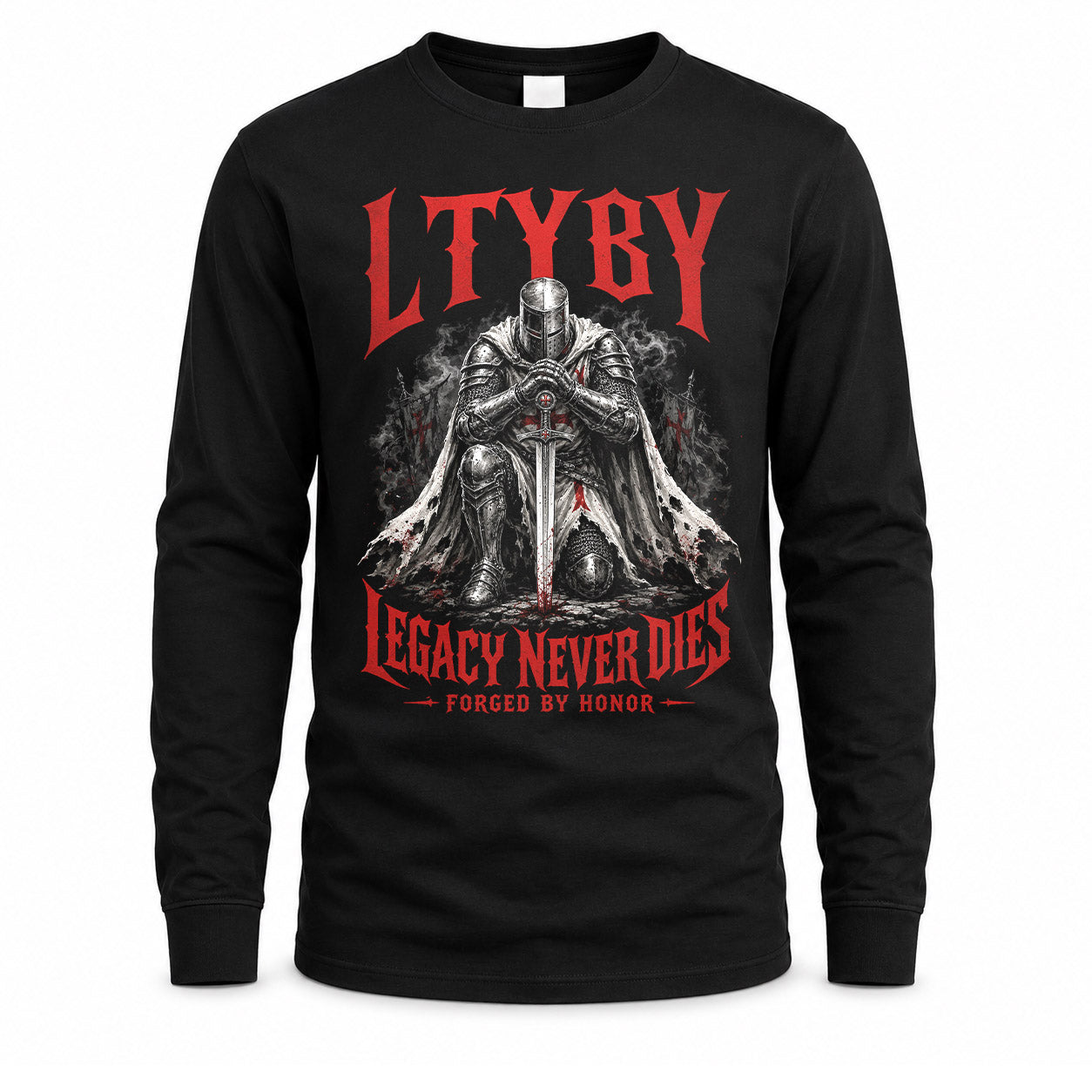 LTYBY HS90-K04-109 - NAME Legacy Never Dies Forged By Honor Personalized Knight