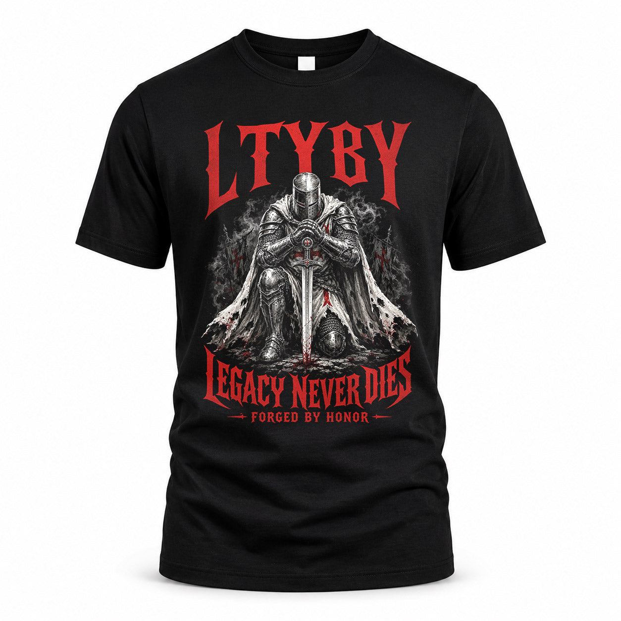 LTYBY HS90-K04-109 - NAME Legacy Never Dies Forged By Honor Personalized Knight