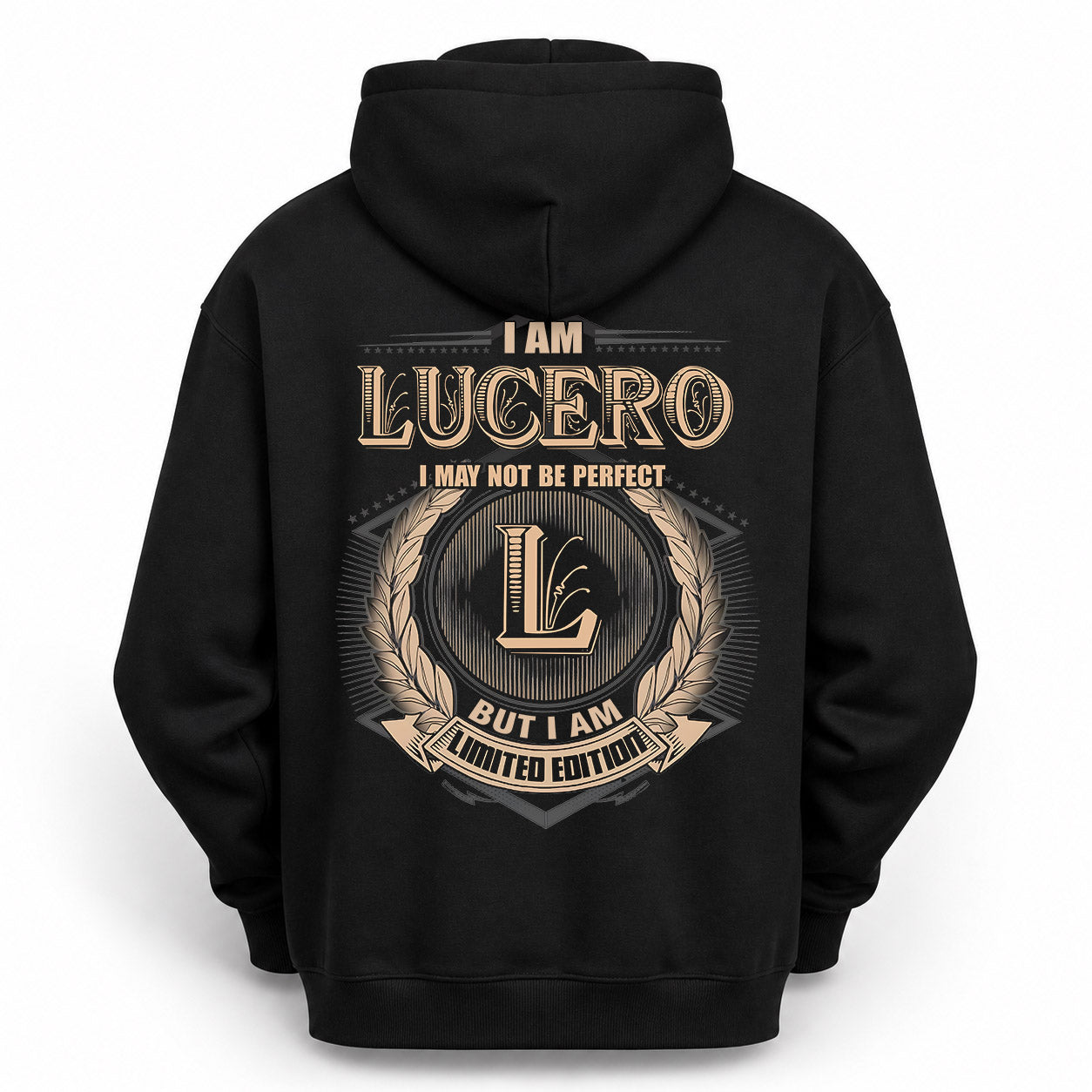 LUCERO PH55-T25-Personalized Name Quote Apparel “I Am NAME May Not Be Perfect But I Am Limited Edition”