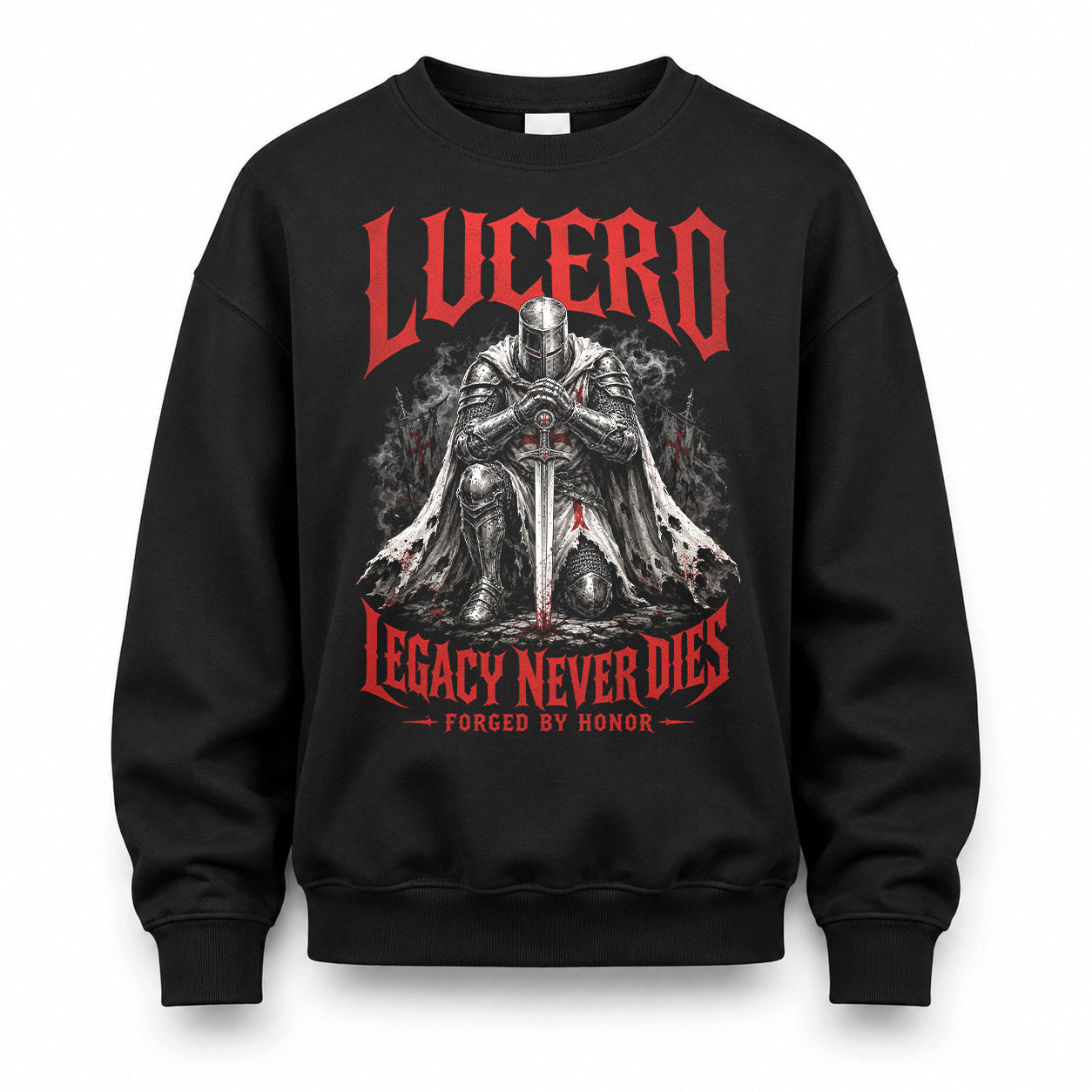 LUCERO HS90-K04-109 - NAME Legacy Never Dies Forged By Honor Personalized Knight