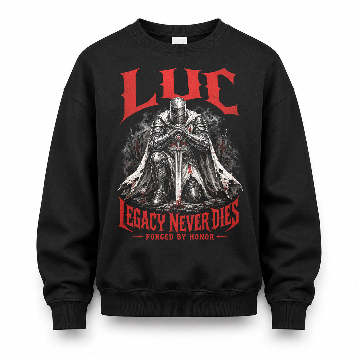 LUC HS90-K04-109 - NAME Legacy Never Dies Forged By Honor Personalized Knight
