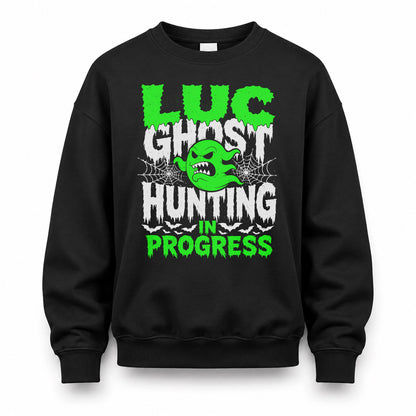 LUC HW22-K06-109 - NAME Ghost Hunting In Progress Personalized Halloween Shirt