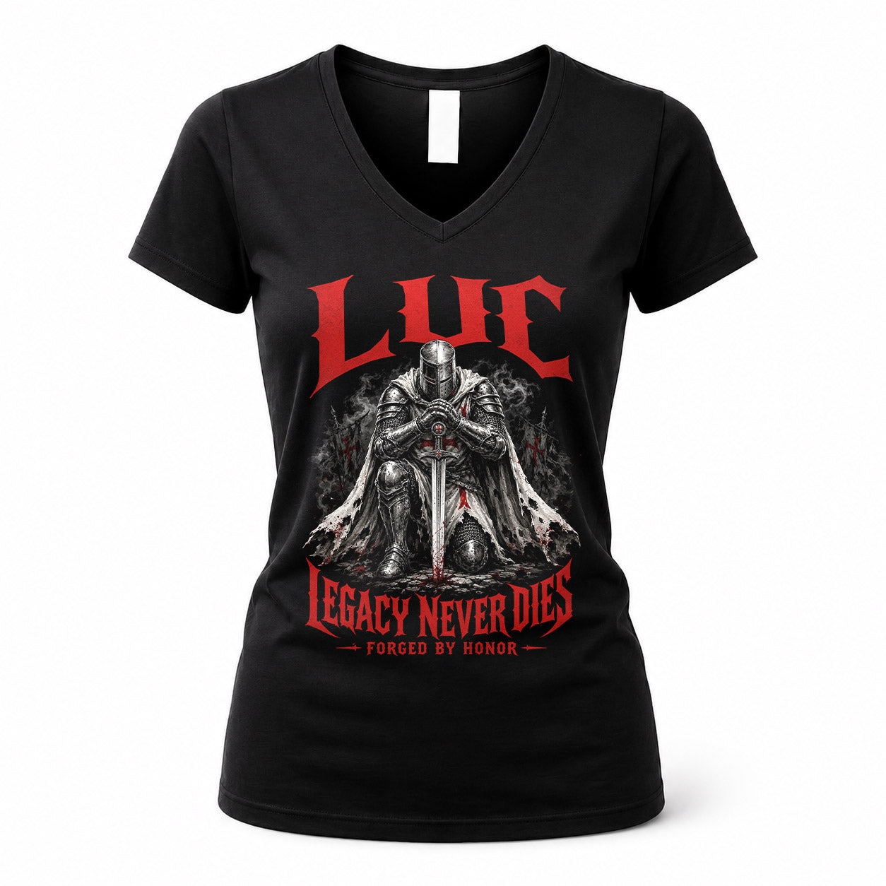 LUC HS90-K04-109 - NAME Legacy Never Dies Forged By Honor Personalized Knight