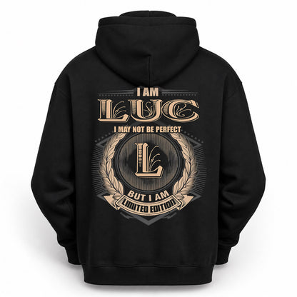 LUC PH55-T25-Personalized Name Quote Apparel “I Am NAME May Not Be Perfect But I Am Limited Edition”