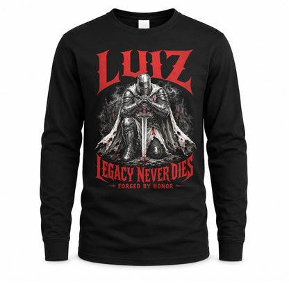 LUIZ HS90-K04-109 - NAME Legacy Never Dies Forged By Honor Personalized Knight