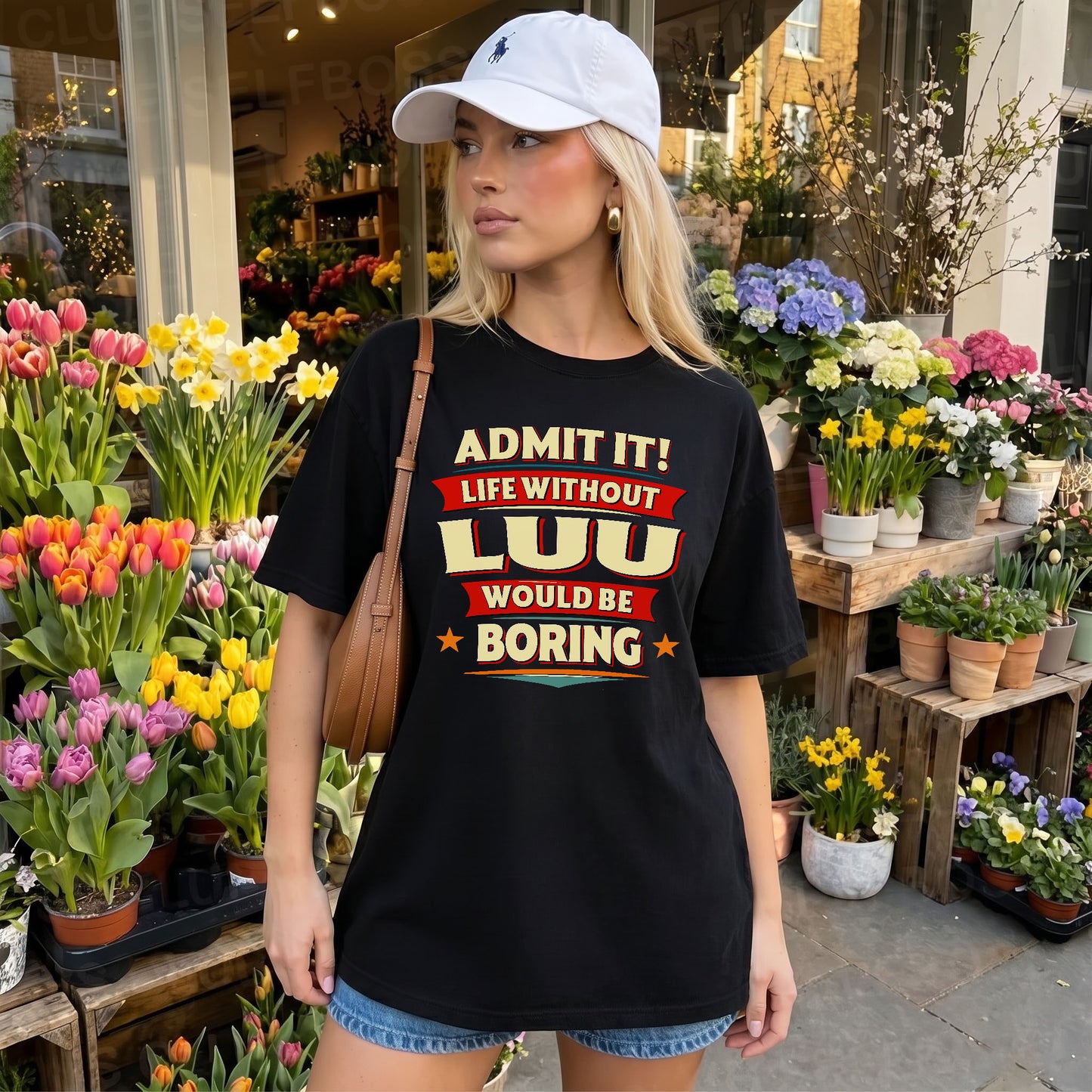 LUU PH88-K2-106–Personalized Funny Quote Apparel “Life Without NAME Would Be Boring”