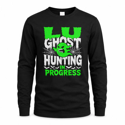 LU HW22-K06-109 - NAME Ghost Hunting In Progress Personalized Halloween Shirt