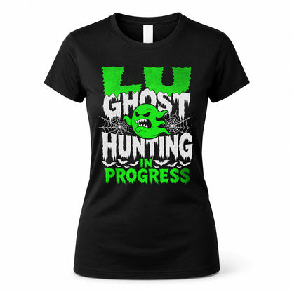 LU HW22-K06-109 - NAME Ghost Hunting In Progress Personalized Halloween Shirt