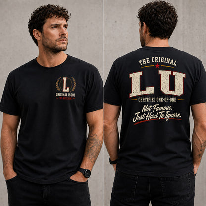 LU W68-F2-168 – Personalized Original Issue Apparel “The Original NAME Certified One-of-One"