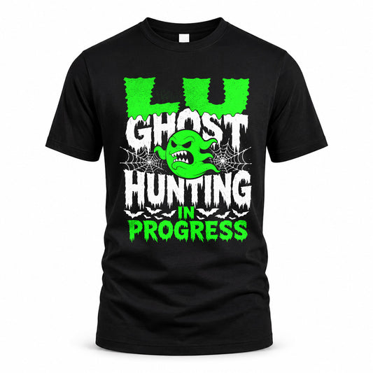 LU HW22-K06-109 - NAME Ghost Hunting In Progress Personalized Halloween Shirt