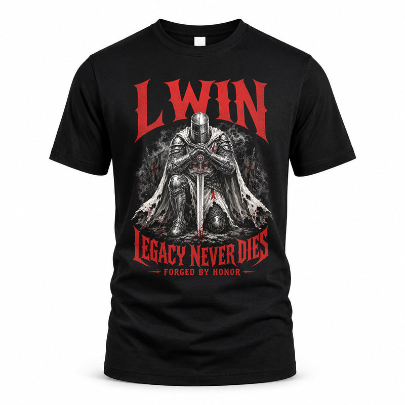 LWIN HS90-K04-109 - NAME Legacy Never Dies Forged By Honor Personalized Knight
