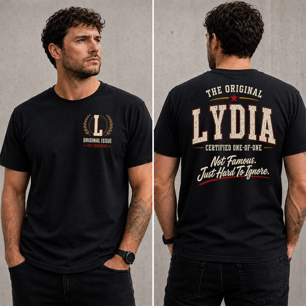 LYDIA W68-F2-168 – Personalized Original Issue Apparel “The Original NAME Certified One-of-One"