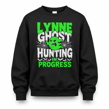 LYNNE HW22-K06-109 - NAME Ghost Hunting In Progress Personalized Halloween Shirt