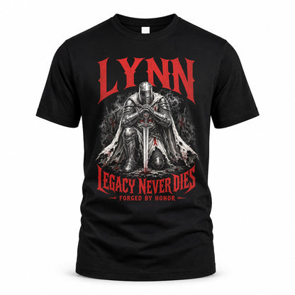 LYNN HS90-K04-109 - NAME Legacy Never Dies Forged By Honor Personalized Knight