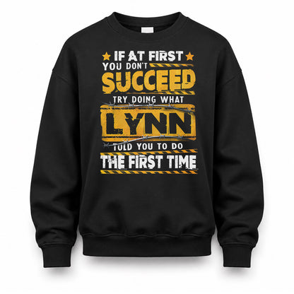 LYNN TP22-K11-109 - Personalized Funny Quote Apparel “If At First You Don’t Succeed, Try Doing What WANG Told You To Do The First Time”