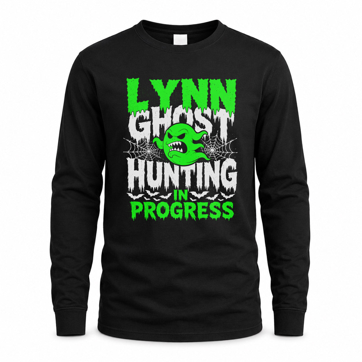 LYNN HW22-K06-109 - NAME Ghost Hunting In Progress Personalized Halloween Shirt