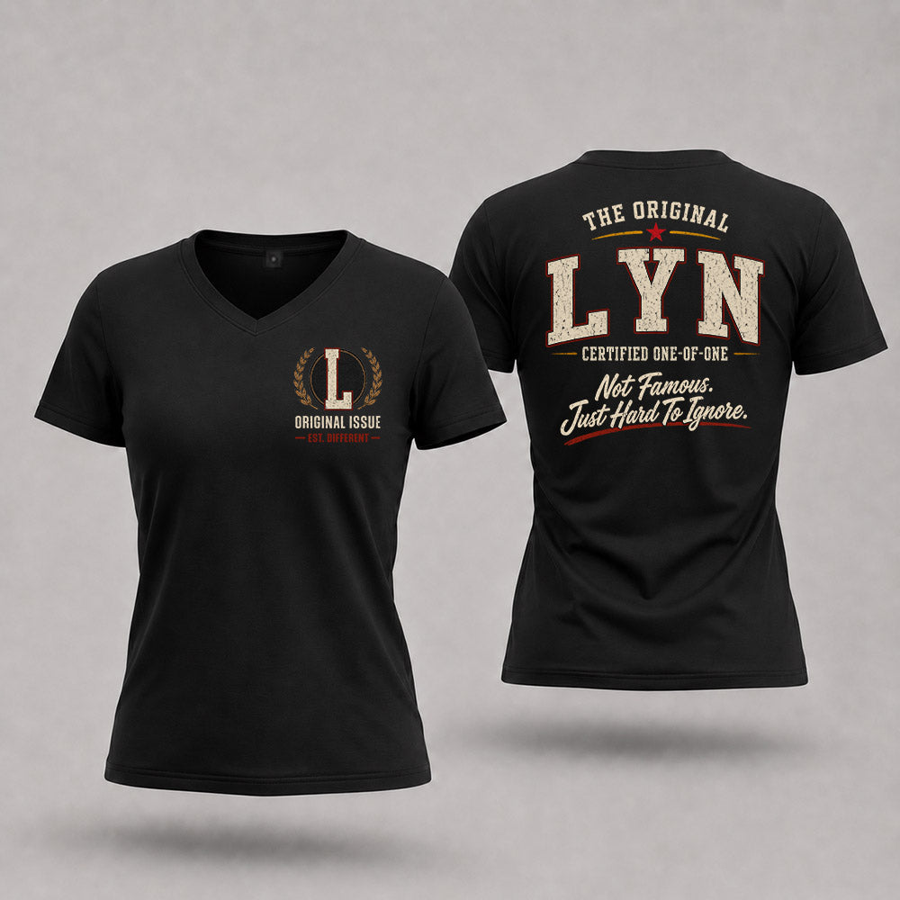 LYN W68-F2-168 – Personalized Original Issue Apparel “The Original NAME Certified One-of-One"