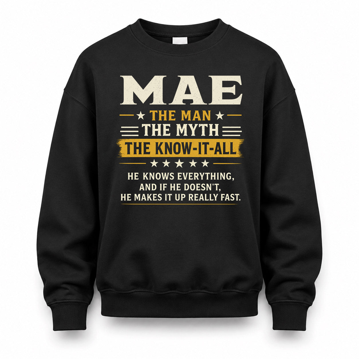 MAE TM90-K04-125 - NAME Legendary Know-It-All Personalized Funny Shirt