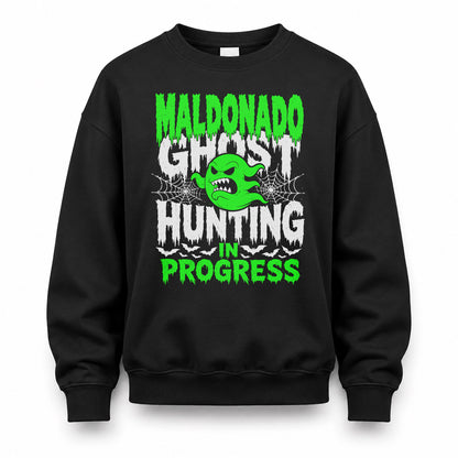 MALDONADO HW22-K06-109 - NAME Ghost Hunting In Progress Personalized Halloween Shirt
