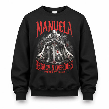 MANUELA HS90-K04-109 - NAME Legacy Never Dies Forged By Honor Personalized Knight