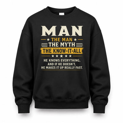 MAN TM90-K04-125 - NAME Legendary Know-It-All Personalized Funny Shirt