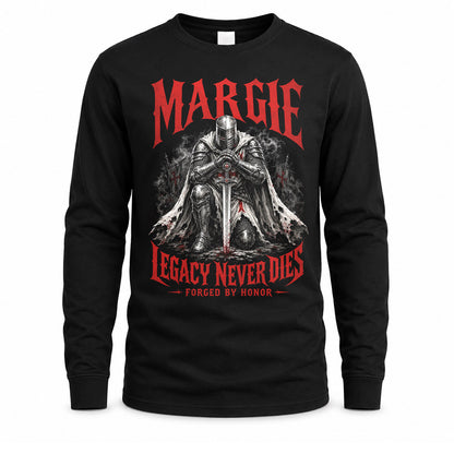 MARGIE HS90-K04-109 - NAME Legacy Never Dies Forged By Honor Personalized Knight