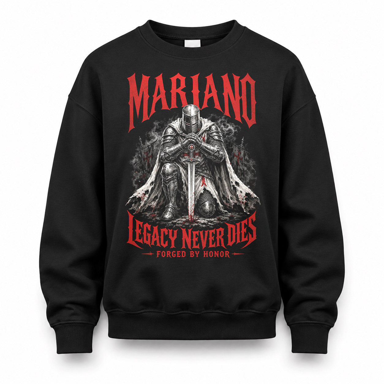 MARIANO HS90-K04-109 - NAME Legacy Never Dies Forged By Honor Personalized Knight