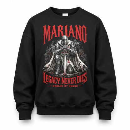 MARIANO HS90-K04-109 - NAME Legacy Never Dies Forged By Honor Personalized Knight