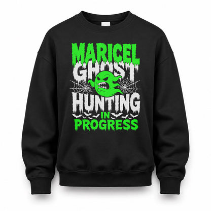 MARICEL HW22-K06-109 - NAME Ghost Hunting In Progress Personalized Halloween Shirt