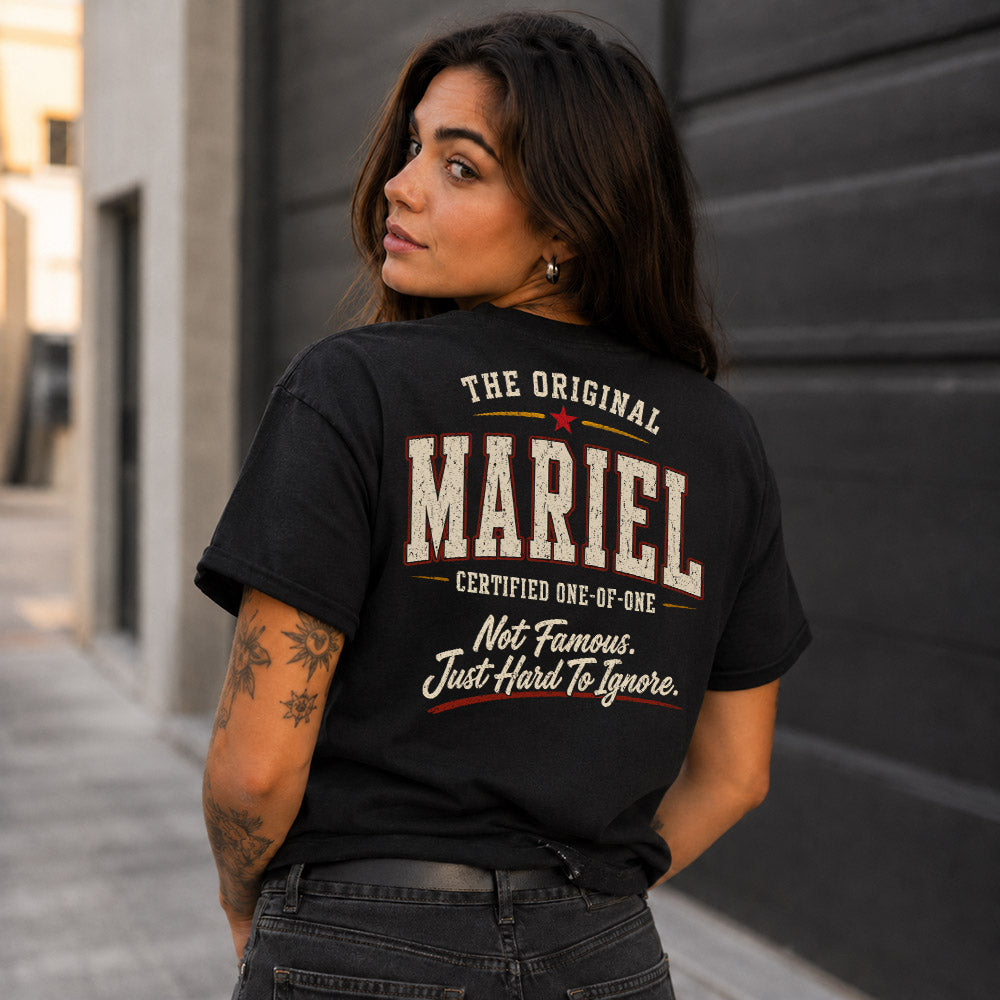 MARIEL W68-F2-168 – Personalized Original Issue Apparel “The Original NAME Certified One-of-One"