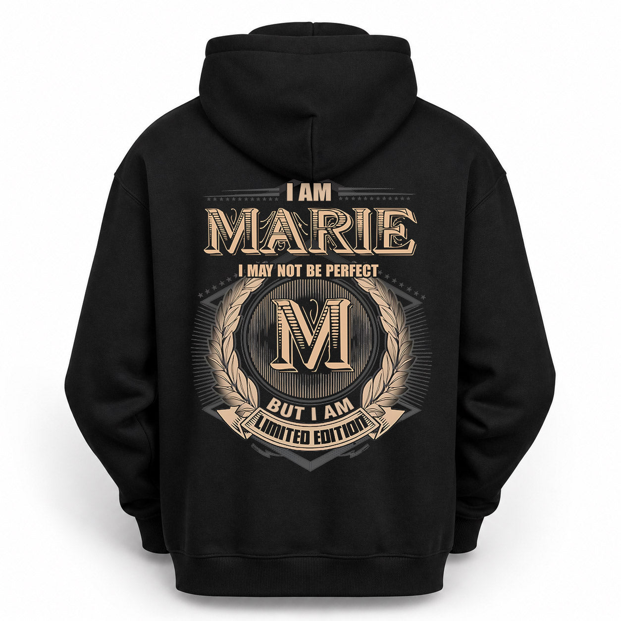 MARIE PH55-T25-Personalized Name Quote Apparel “I Am NAME May Not Be Perfect But I Am Limited Edition”