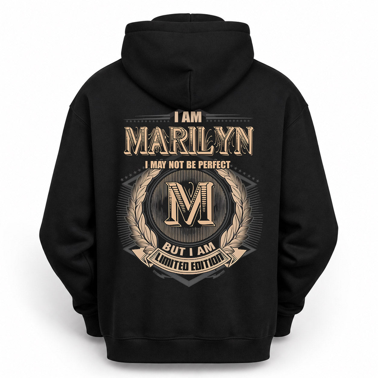 MARILYN PH55-T25-Personalized Name Quote Apparel “I Am NAME May Not Be Perfect But I Am Limited Edition”