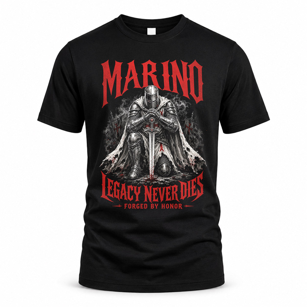 MARINO HS90-K04-109 - NAME Legacy Never Dies Forged By Honor Personalized Knight