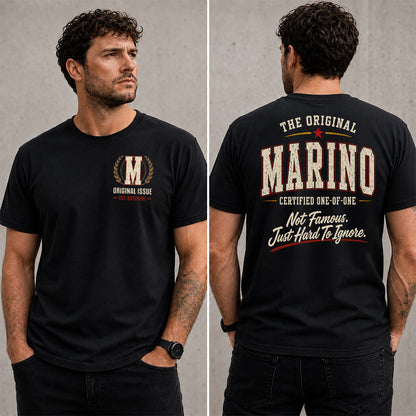 MARINO W68-F2-168 – Personalized Original Issue Apparel “The Original NAME Certified One-of-One"