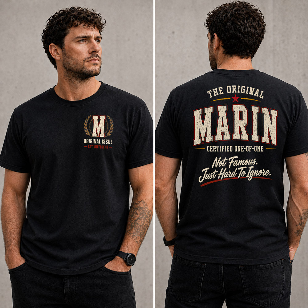 MARIN W68-F2-168 – Personalized Original Issue Apparel “The Original NAME Certified One-of-One"
