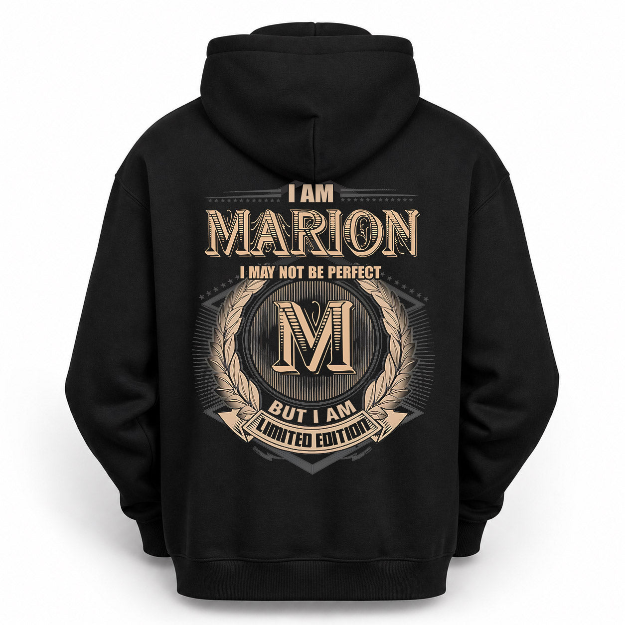 MARION PH55-T25-Personalized Name Quote Apparel “I Am NAME May Not Be Perfect But I Am Limited Edition”