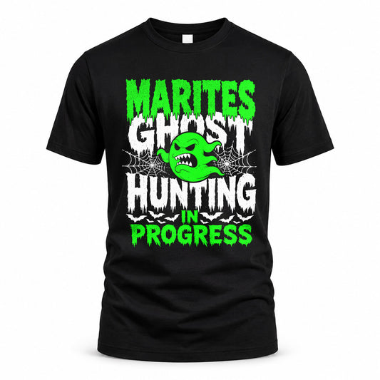 MARITES HW22-K06-109 - NAME Ghost Hunting In Progress Personalized Halloween Shirt
