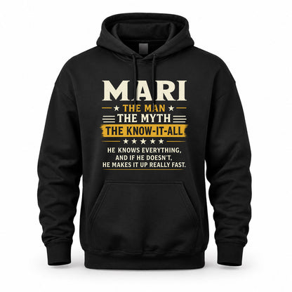 MARI TM90-K04-125 - NAME Legendary Know-It-All Personalized Funny Shirt