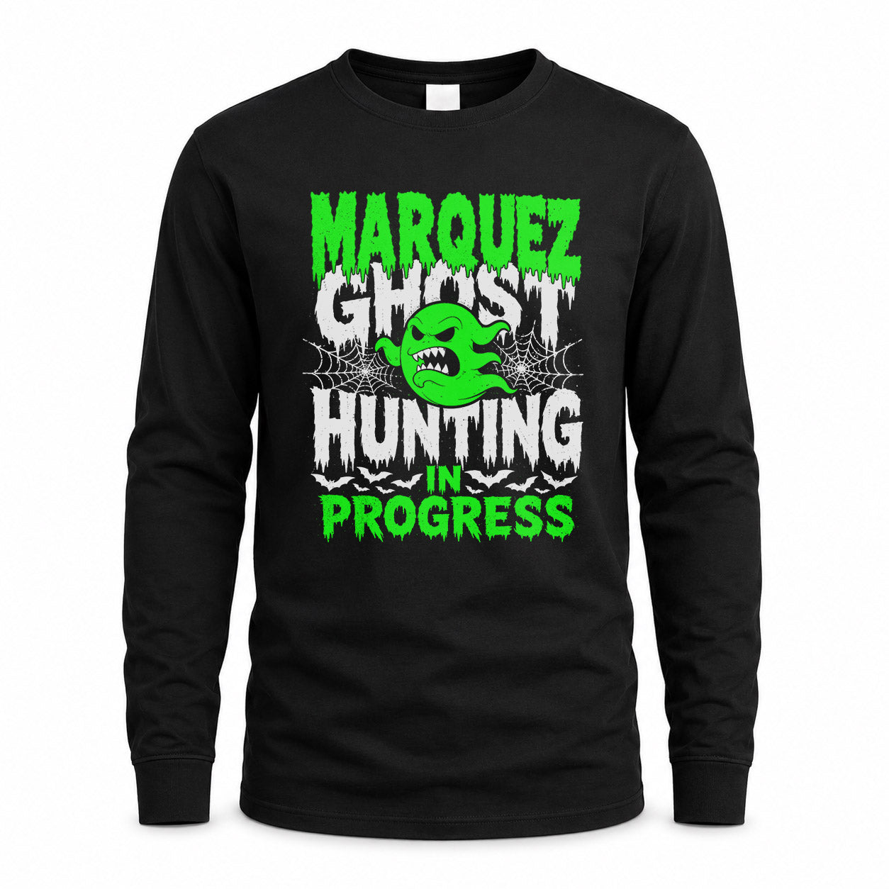 MARQUEZ HW22-K06-109 - NAME Ghost Hunting In Progress Personalized Halloween Shirt