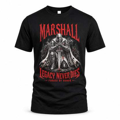 MARSHALL HS90-K04-109 - NAME Legacy Never Dies Forged By Honor Personalized Knight