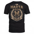 MARTA PH55-T25-Personalized Name Quote Apparel “I Am NAME May Not Be Perfect But I Am Limited Edition”