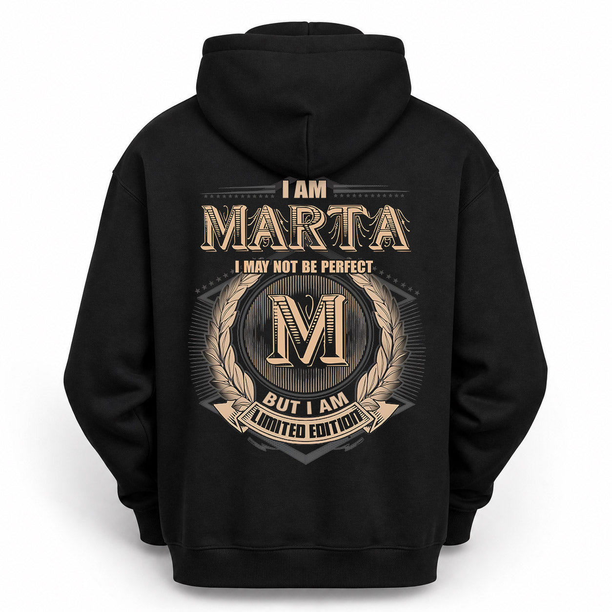 MARTA PH55-T25-Personalized Name Quote Apparel “I Am NAME May Not Be Perfect But I Am Limited Edition”
