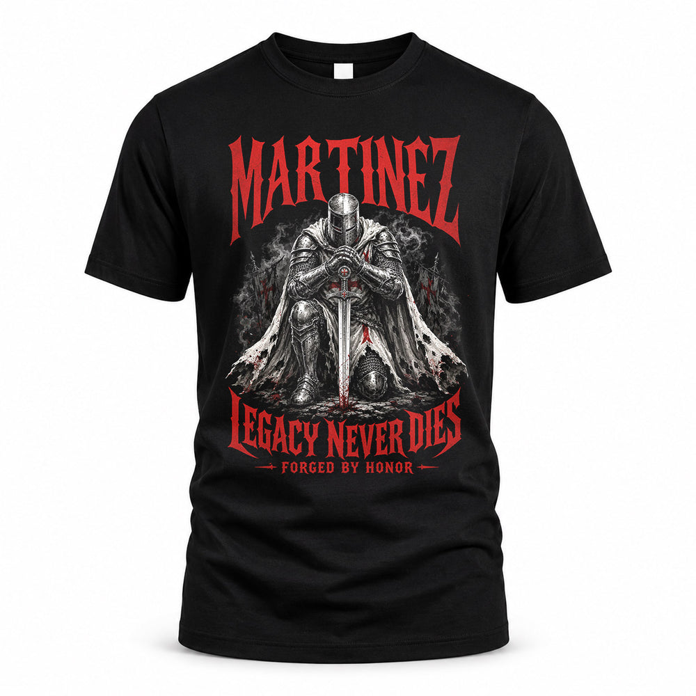 MARTINEZ HS90-K04-109 - NAME Legacy Never Dies Forged By Honor Personalized Knight